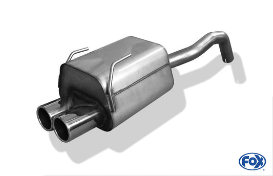 Fiat 500/ 500C Endschalldämpfer - 2x76 Typ 12