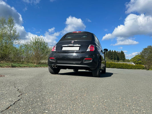 FOX Fiat 500/ 500C Endschalldämpfer - 2x80 Typ 25