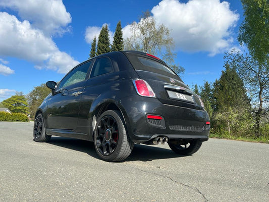 FOX Fiat 500/ 500C Endschalldämpfer - 2x80 Typ 25