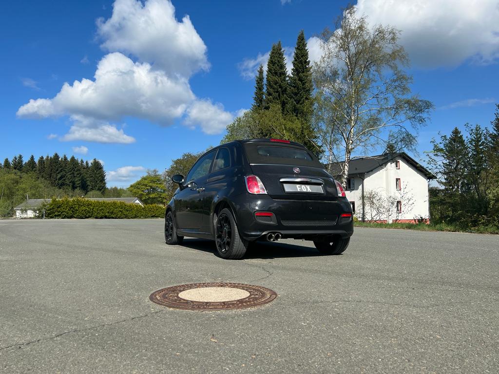 FOX Fiat 500/ 500C Endschalldämpfer - 2x80 Typ 25