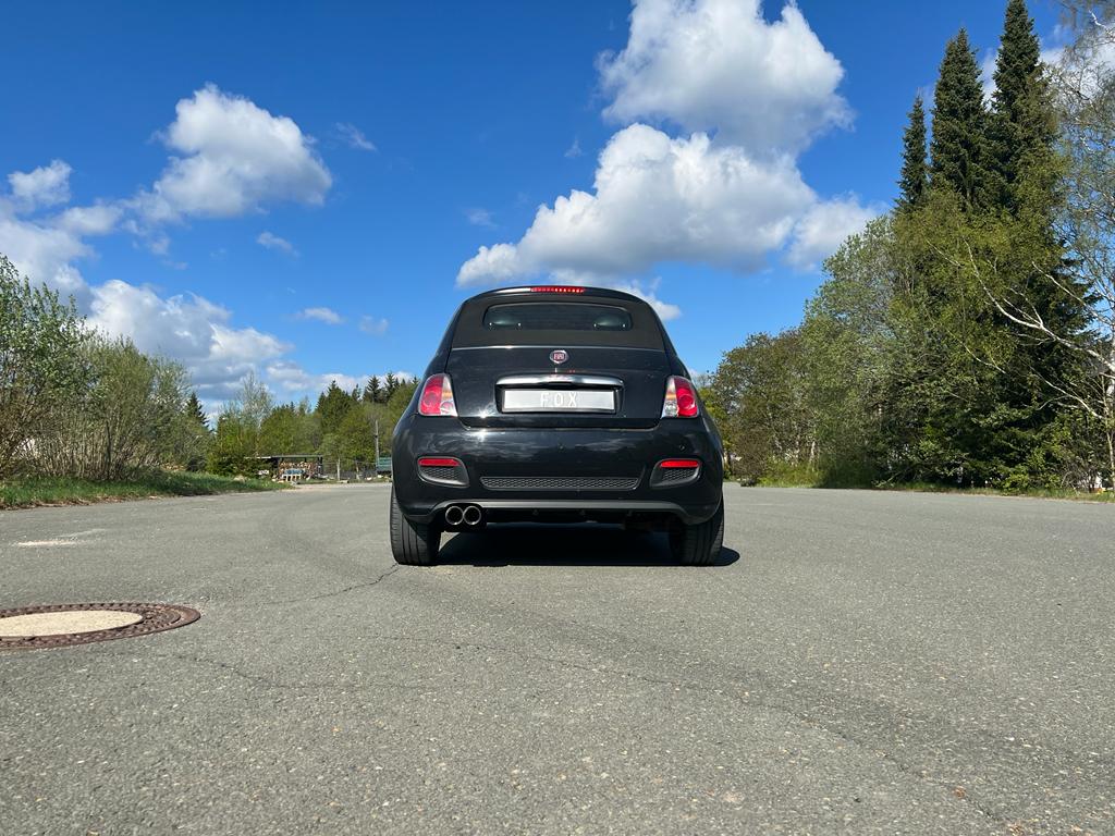 FOX Fiat 500/ 500C Endschalldämpfer - 2x80 Typ 25