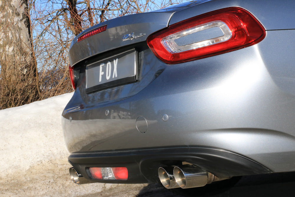 Fiat 124 Spider Endschalldämpfer quer Ausgang rechts/links - 2x76 Typ 25 rechts/links