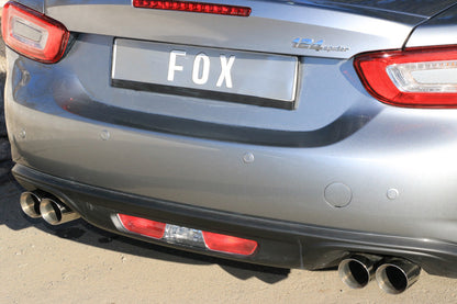 Fiat 124 Spider Endschalldämpfer quer Ausgang rechts/links - 2x76 Typ 25 rechts/links
