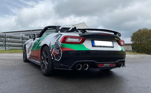 Fiat 124 Spider Abarth Endschalldämpfer quer Ausgang rechts/links - 2x100 Typ 25 rechts/links