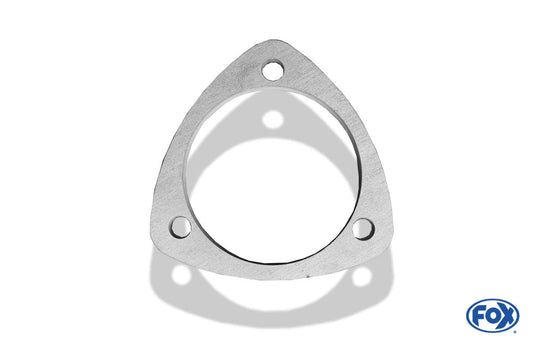 FOX 3-Loch-Flansch - Fertigteil Innenloch: Ø70mm - Schraubenloch: Ø8,5mm -Dicke: 8mm  - Material 1.4301