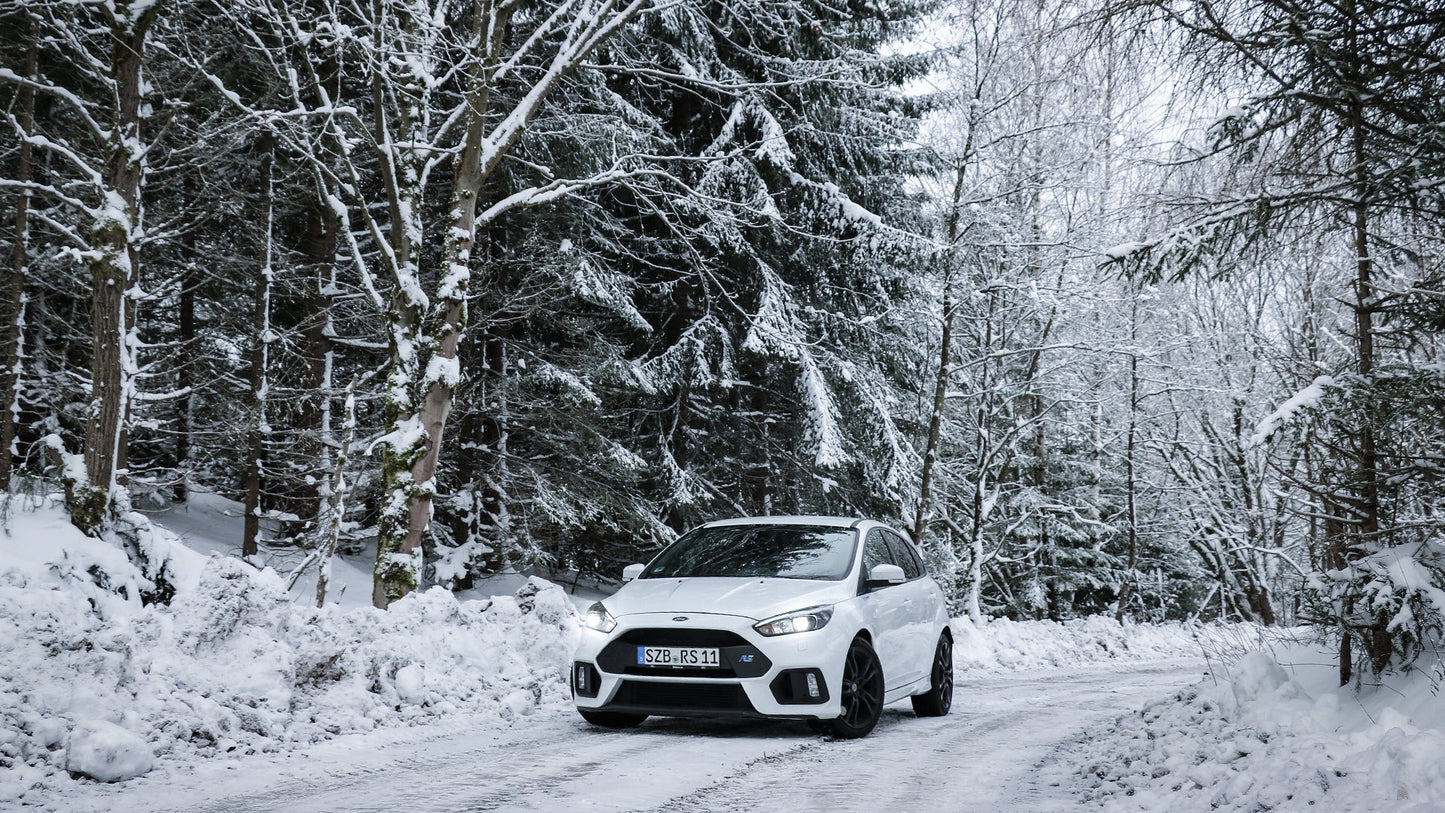 Ford Focus III RS Endschalldämpfer quer Ausgang rechts/links mit Abgasklappe - 129x106 Typ 32 rechts/links schwarz emailliert