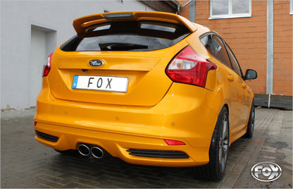 Ford Focus III ST Fließheck Endschalldämpfer quer Ausgang mittig - 2x115x85 Typ 32 mittig