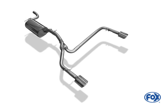 Ford Focus III Fließheck - Diesel Endschalldämpfer Ausgang rechts/links - 106x71 Typ 32 rechts/links