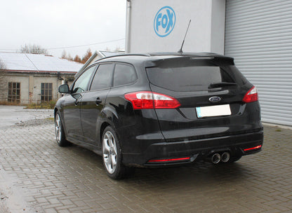 Ford Focus III ST Turnier Endschalldämpfer quer Ausgang mittig - 2x100 Typ 25 mittig