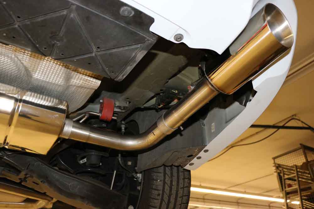 Ford Focus IV Turnier/ Kombi ST-Look Endschalldämpfer Ausgang rechts/links - 1x100 Typ 25 rechts/links für originale ST Stoßstange