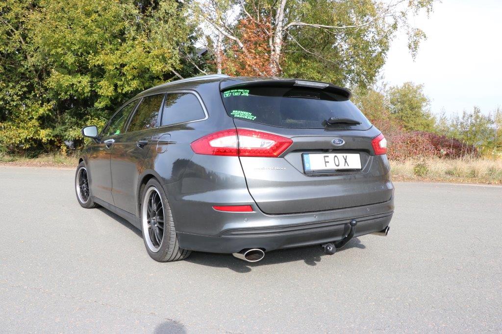 FOX Mondeo V Schrägheck/ Turnier/ Stufenheck Endschalldämpfer quer Ausgang rechts/links - 115x85 Typ 38 rechts/links