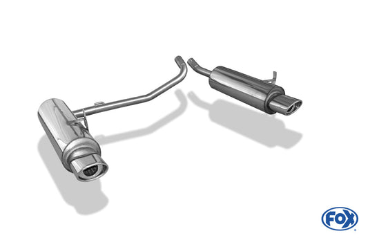 Ford Escape/ Maverick Typ 1N2/ Mazda Tribute EP2 Endschalldämpfer rechts/links - 115x85 Typ 33 rechts/links