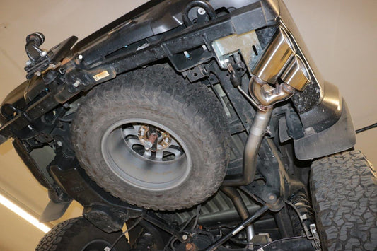 FOX Ford Raptor - Doppelkabine Endschalldämpfer Sidepipe, Ausgang an der rechten Fahrzeugseite hinter dem Hinterrad  - 2x115x85 Typ 38