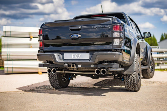 FOX Ford Raptor - Doppelkabine Endschalldämpfer Ausgang rechts/links - 2x100 Typ 25 rechts/links