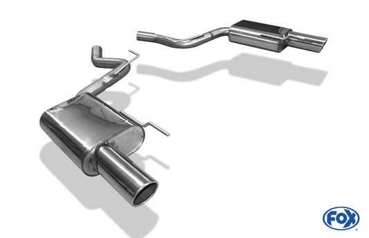 Ford Mustang Coupe & Cabrio - 6/8-Zylinder Endschalldämpfer rechts/links - 1x100 Typ 16 rechts/links
