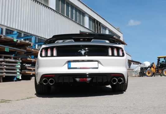 FOX Ford Mustang VI Coupe & Convertible - 4/6/8 -Zylinder Endschalldämpfer rechts/links ohne Abgasklappen - 2x100 Typ 25 rechts/links - passend an den Stoßstangenansatz 52889573 von Velocity