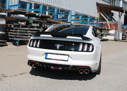 FOX Ford Mustang VI Coupe & Convertible - 4/6/8 -Zylinder Endschalldämpfer rechts/links ohne Abgasklappen - 2x100 Typ 25 rechts/links - passend an den Stoßstangenansatz 52889573 von Velocity