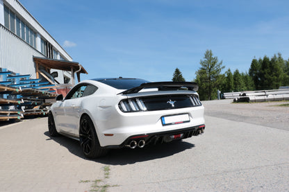 FOX Ford Mustang VI Coupe & Convertible - 4/6/8 -Zylinder Endschalldämpfer rechts/links ohne Abgasklappen - 2x100 Typ 25 rechts/links - passend an den Stoßstangenansatz 52889573 von Velocity