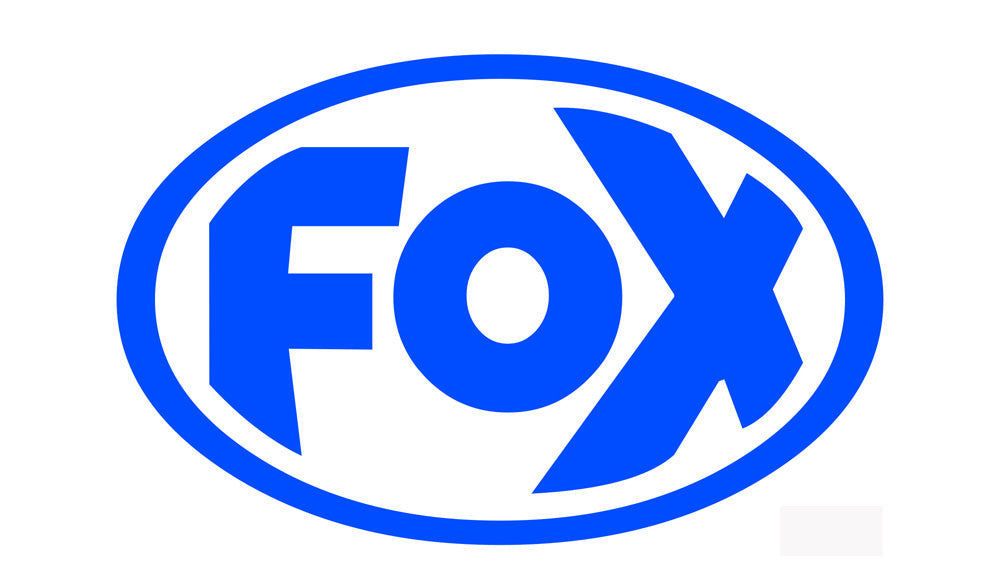 FOX FOX Sticker Blau - geplottet Höhe: 55mm  Breite: 85mm - FOX Logo