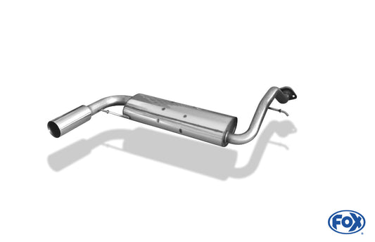 Honda Civic III/ CRX II Endschalldämpfer quer - 1x76 Typ 10