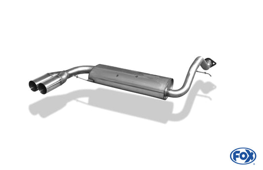Honda Civic III/ CRX II Endschalldämpfer quer - 2x76 Typ 10