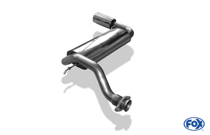 Honda Civic III/ CRX II Endschalldämpfer quer - 1x114 Typ 10