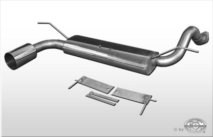 Honda Civic IV Endschalldämpfer quer  - 1x114 Typ 10