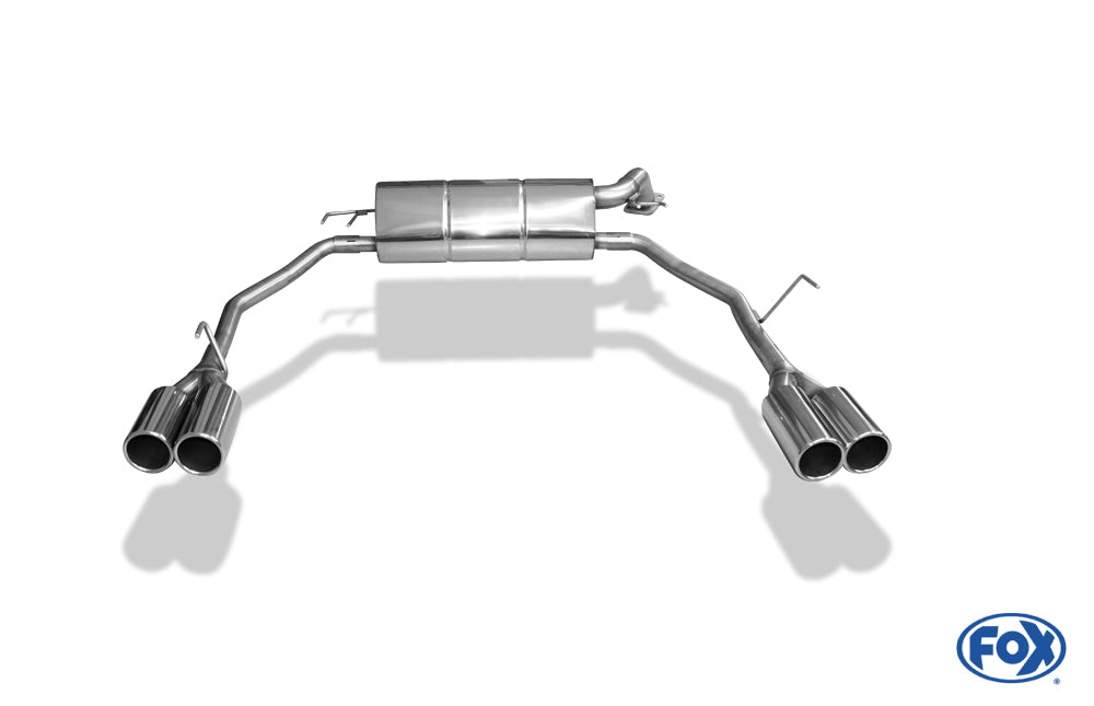 Honda Civic IX Hatchback Endschalldämpfer quer Ausgang rechts/links  - 2x90 Typ 12 rechts/links