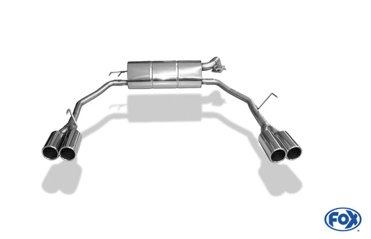 Honda Civic IX Hatchback Endschalldämpfer quer Ausgang rechts/links  - 2x90 Typ 12 rechts/links