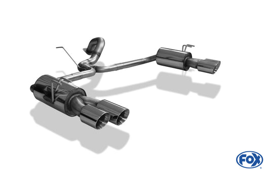 Honda Civic IX Type R Endschalldämpfer quer Ausgang rechts/links  - 2x90 Typ 25 rechts/links
