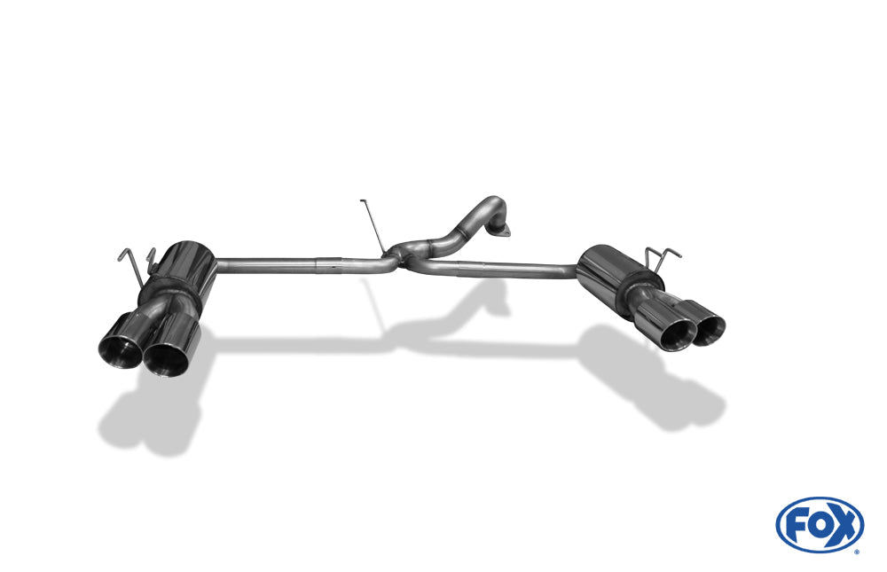 Honda Civic IX Type R Endschalldämpfer quer Ausgang rechts/links  - 2x90 Typ 25 rechts/links