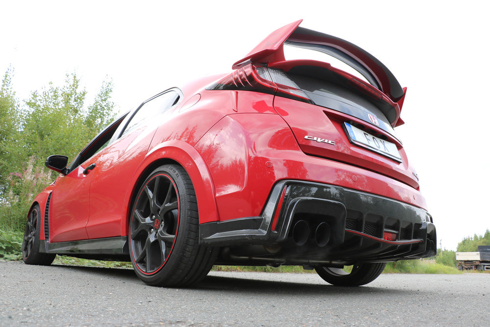 Honda Civic IX Type R Endschalldämpfer quer Ausgang rechts/links  - 2x90 Typ 25 rechts/links schwarz