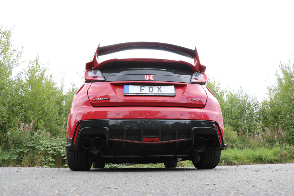 Honda Civic IX Type R Endschalldämpfer quer Ausgang rechts/links  - 2x90 Typ 25 rechts/links schwarz