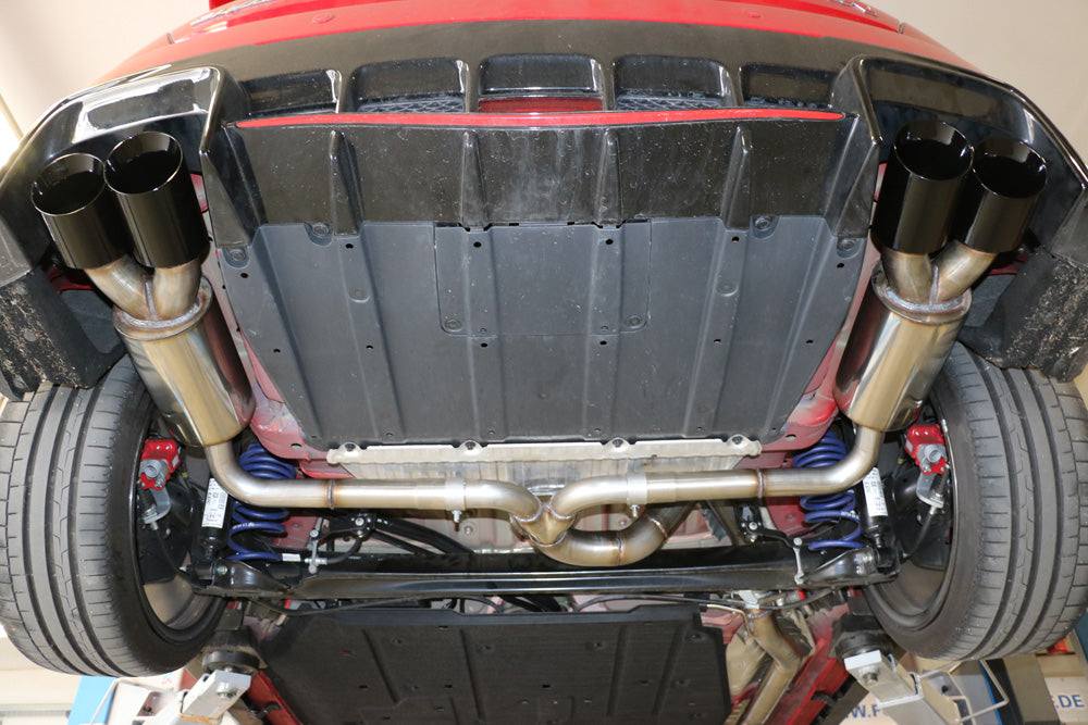Honda Civic IX Type R Endschalldämpfer quer Ausgang rechts/links  - 2x90 Typ 25 rechts/links schwarz