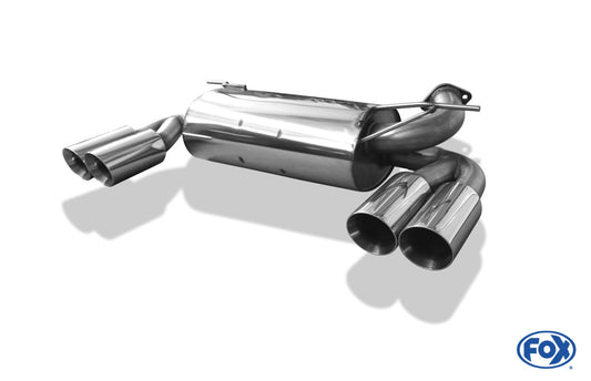 Hummer H3 Endschalldämpfer quer Ausgang rechts/links - 2x100 Typ 25 rechts/links