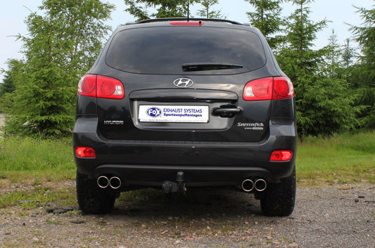 Hyundai Santa Fe 4x4 - CM Endschalldämpfer rechts/links - 2x90 Typ 16 rechts/links