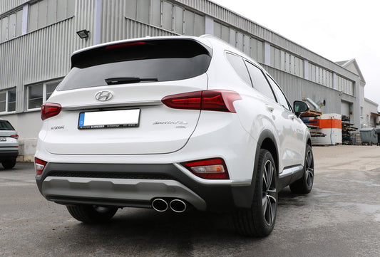Hyundai Santa Fé 4x4 - TM Endschalldämpfer - 2x106x71 Typ 32