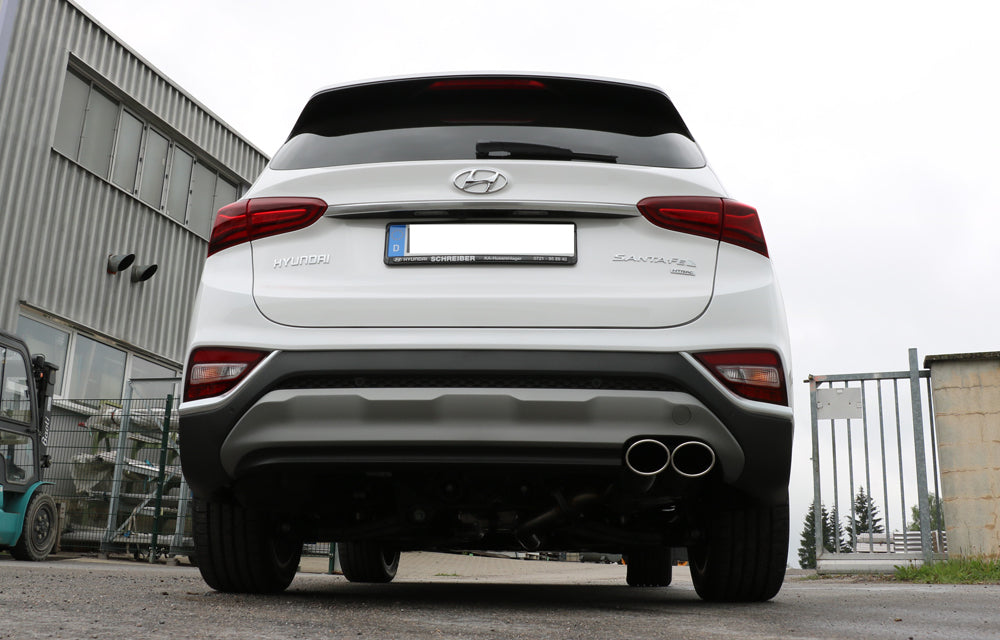 Hyundai Santa Fé 4x4 - TM Endschalldämpfer - 2x106x71 Typ 32