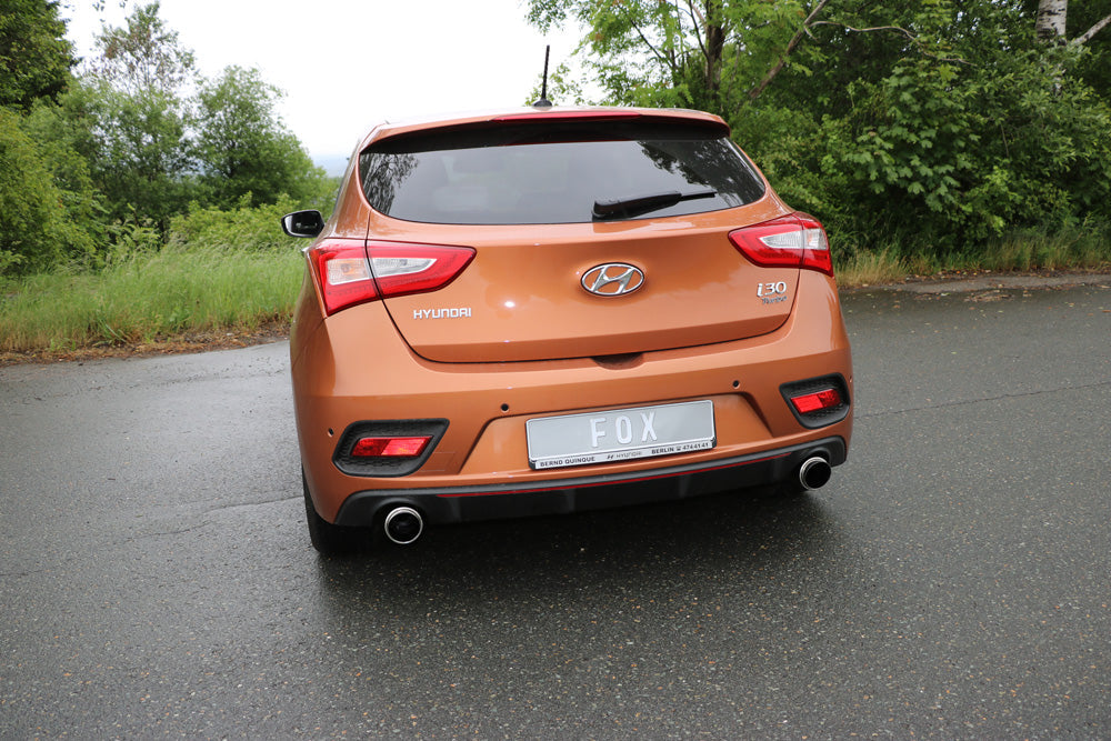 Hyundai i30 Turbo Endschalldämpfer quer Ausgang rechts/links - 1x100 Typ 27 rechts/links
