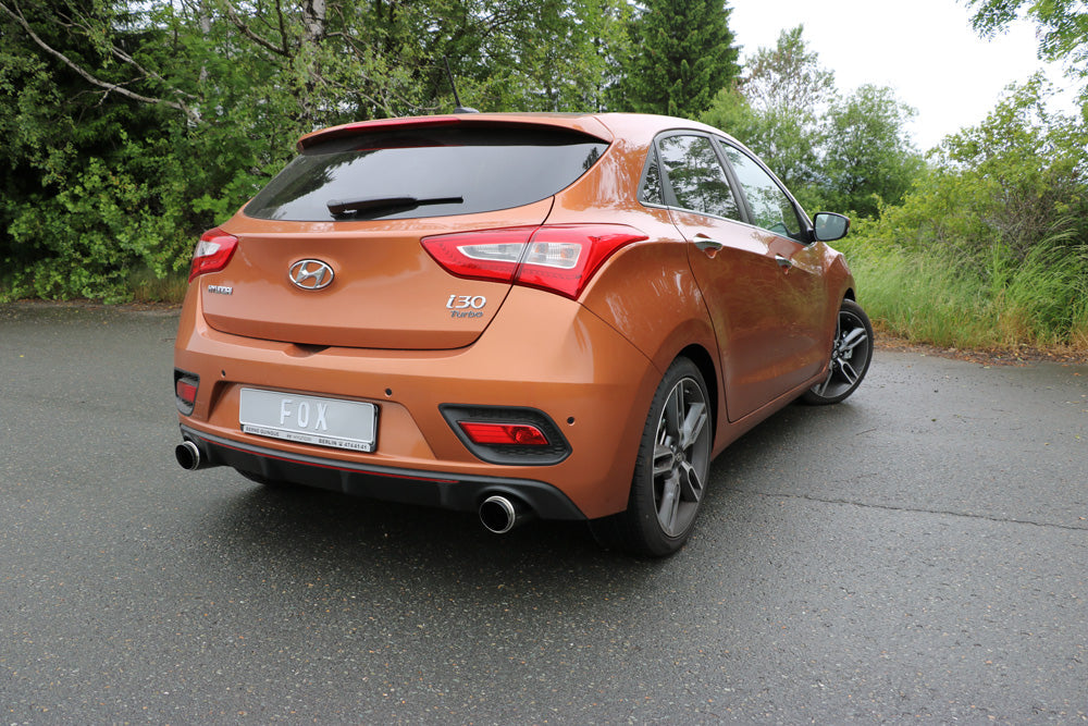Hyundai i30 Turbo Endschalldämpfer quer Ausgang rechts/links - 1x100 Typ 27 rechts/links