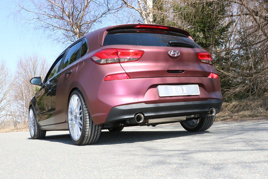 Hyundai i30 PDE Endschalldämpfer quer Ausgang rechts/links - 1x90 Typ 25 rechts/links