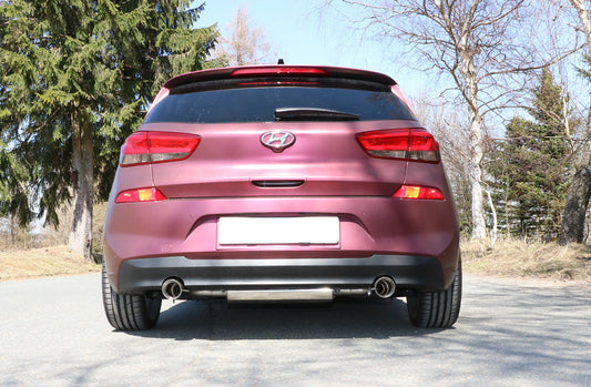 Hyundai i30 PDE Endschalldämpfer quer Ausgang rechts/links - 1x90 Typ 25 rechts/links