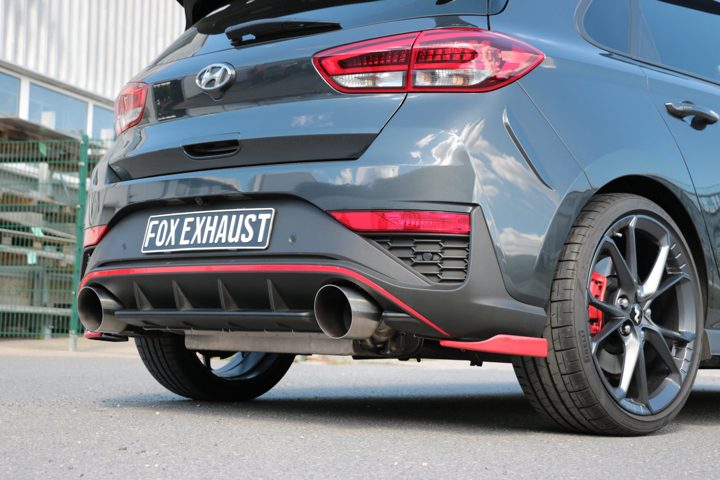 FOX Hyundai i30N Facelift Endrohre passend auf den originalen Endschalldämpfer - 1x130 Typ 14 rechts/links