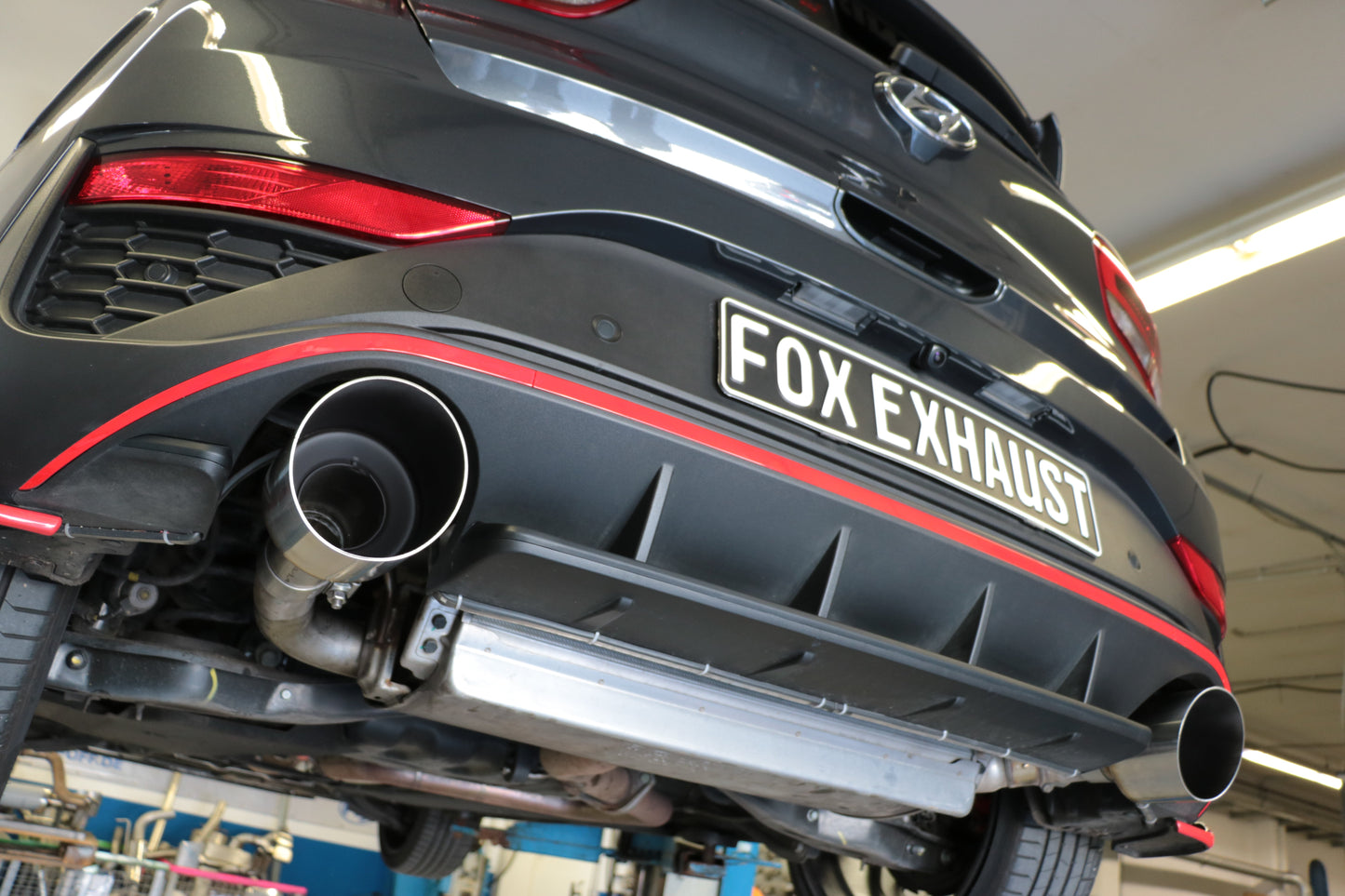 FOX Hyundai i30N Facelift Endrohre passend auf den originalen Endschalldämpfer - 1x130 Typ 14 rechts/links