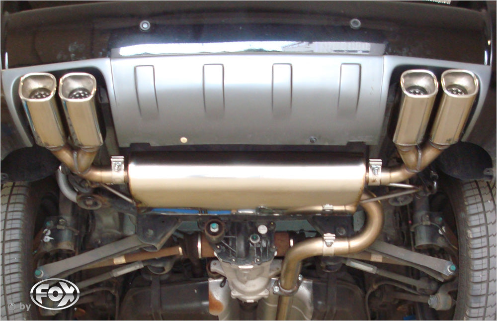 Hyundai Tucson Allrad 2,7l - JM Endschalldämpfer quer Ausgang rechts/links - 2x88x79 Typ 70 rechts/links