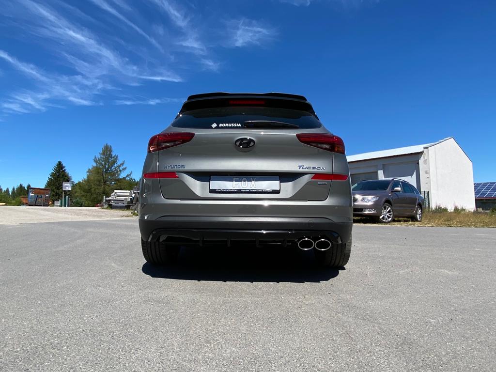 Hyundai Tucson TLE Diesel 4x4 mit AdBlue Endschalldämpfer Ausgang rechts - 2x115x85 Typ 44 rechts