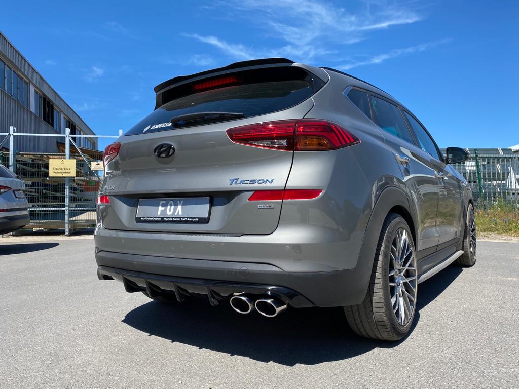 Hyundai Tucson TLE Diesel 4x4 mit AdBlue Endschalldämpfer Ausgang rechts - 2x115x85 Typ 44 rechts
