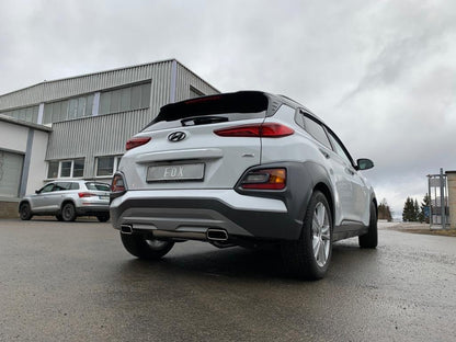 Hyundai Kona 4WD - Endrohre in der Stoßstange Endschalldämpfer Ausgang rechts/links - 145x65 Typ 59 rechts/links