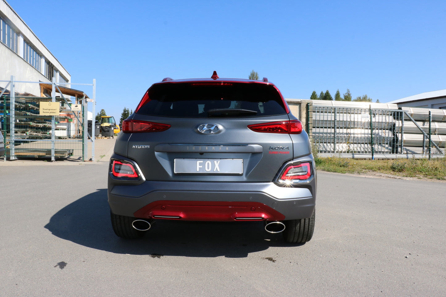 Hyundai Kona 2WD Ironman Endschalldämpfer Ausgang rechts/links - 160x90 Typ 38 rechts/links