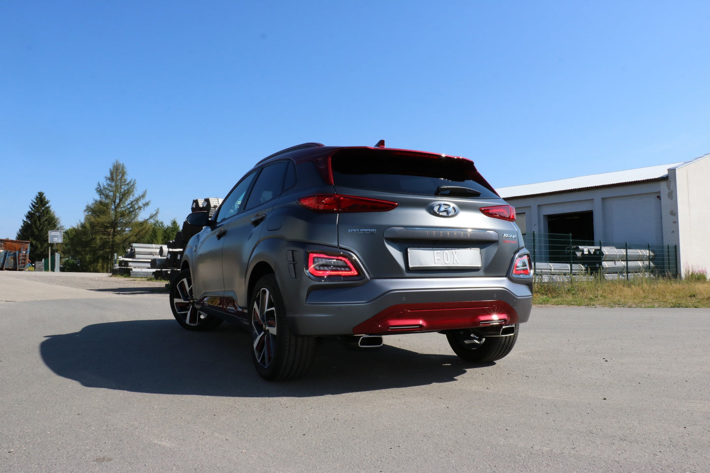 Hyundai Kona 2WD Ironman Endschalldämpfer Ausgang rechts/links - 145x65 Typ 59 rechts/links
